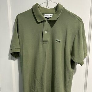 Men's Lacoste Polo Classic Fit Green Size Medium 4